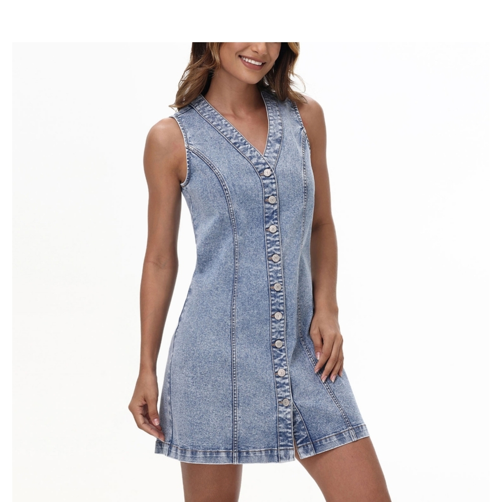 Denim Sleeveless Dress